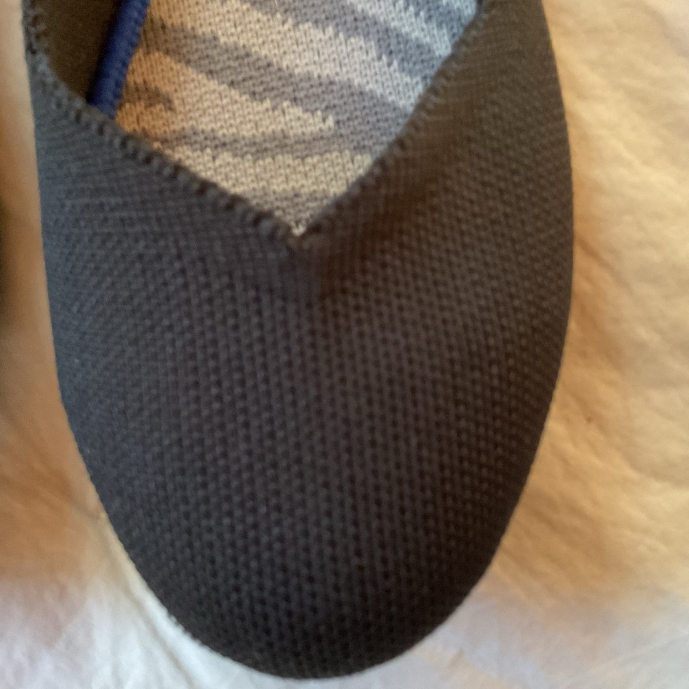 Rothy's The Flat Black Solid Knit Textile Round Toe Ballet Flats Women’s US 8.5 - Picture 2 of 5